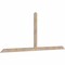 Ekena Millwork Portland Smooth Timber Gable Bracket, Douglas Fir, 96"W x 40"H x 1 1/2"D x 3 1/2"F, 10/12 Pitch GBW096X40X0204POR00SDF - alternate 4